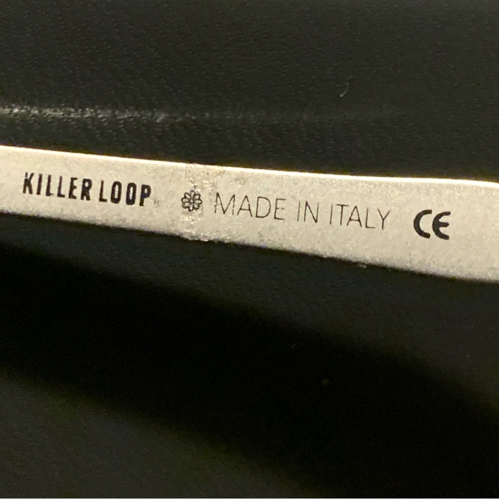 VINTAGE KILLER LOOP Sunglasses PANDEMANIA K0532 Matte Silver Metal Made Italy - Picture 9 of 16